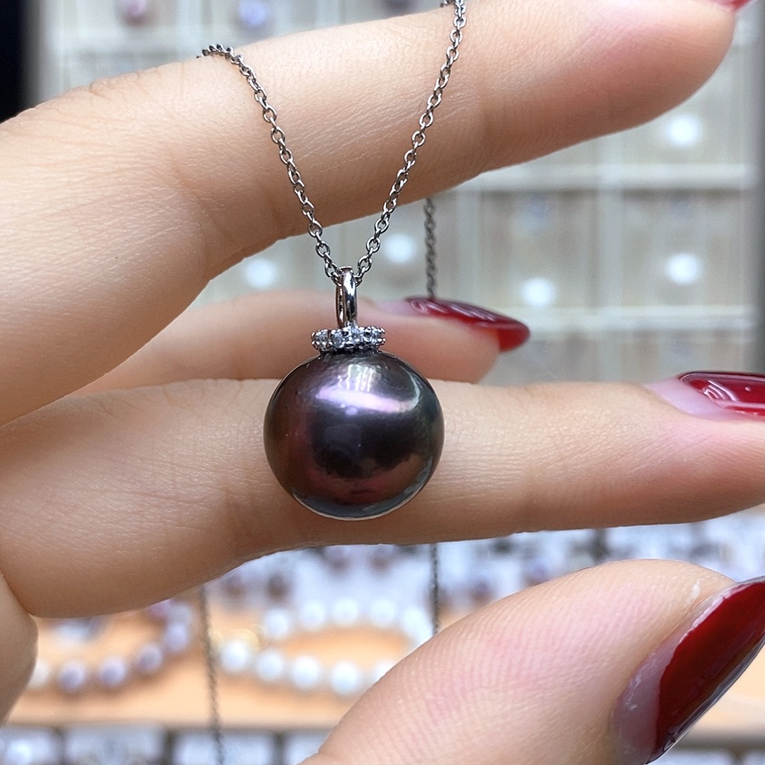 颈饰合金淡水珍珠