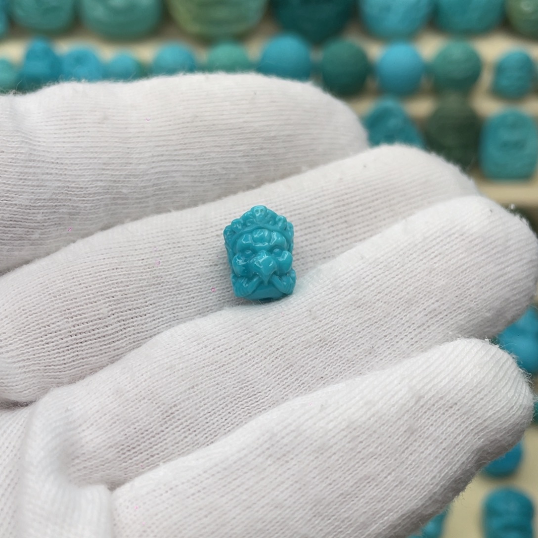 绿松石未镶嵌颈饰卡8.8-11.3-8.6