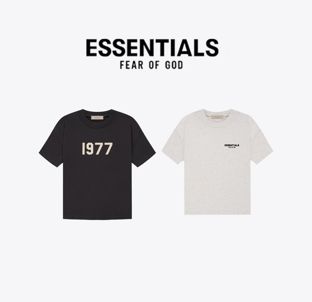 【拍一发二】ESS春夏FOG1977植绒圆领T恤重磅宽松街头风男女同款