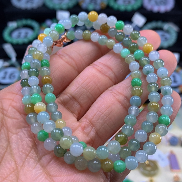 翡翠手链未镶嵌翡翠 