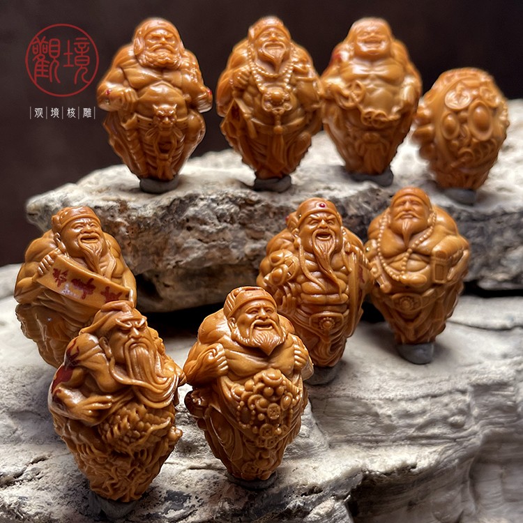 2.0款--【暴力吸财——青羽】私人收藏橄榄核手串男士文玩精工橄