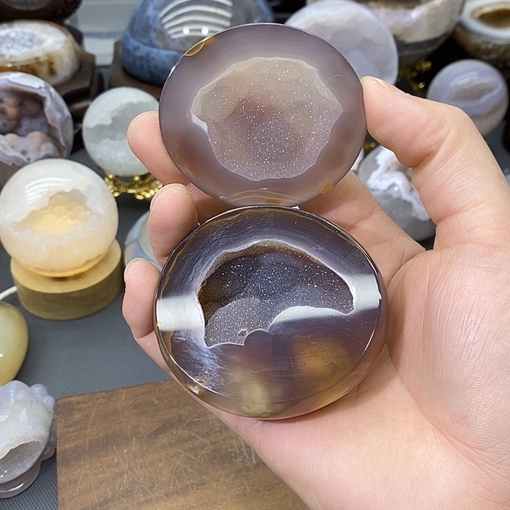 未镶嵌摆件紫晶聚宝盆