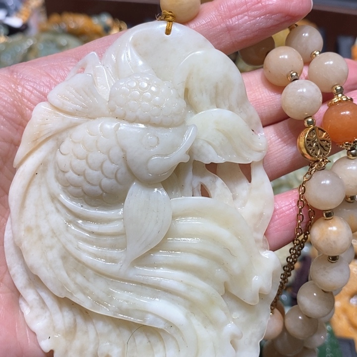 岫玉毛衣链未镶嵌