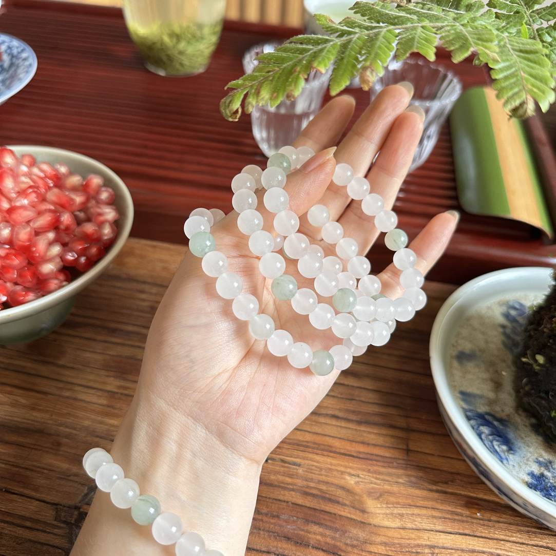 非金属布艺手链 新疆天山翠手链，单戴叠戴都好看