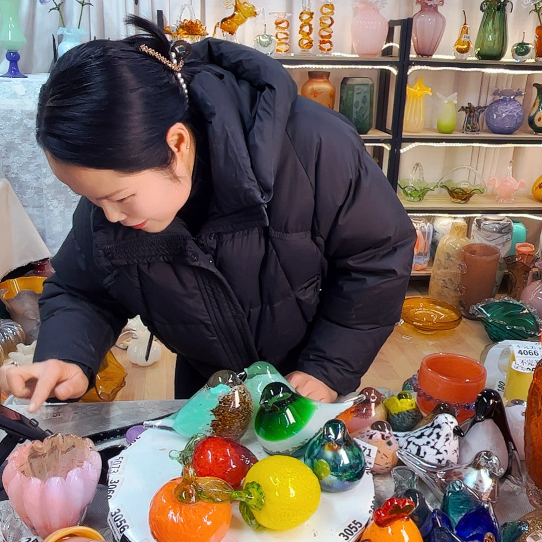 胖***牛橘子柠檬草莓家悦美居琉璃摆件