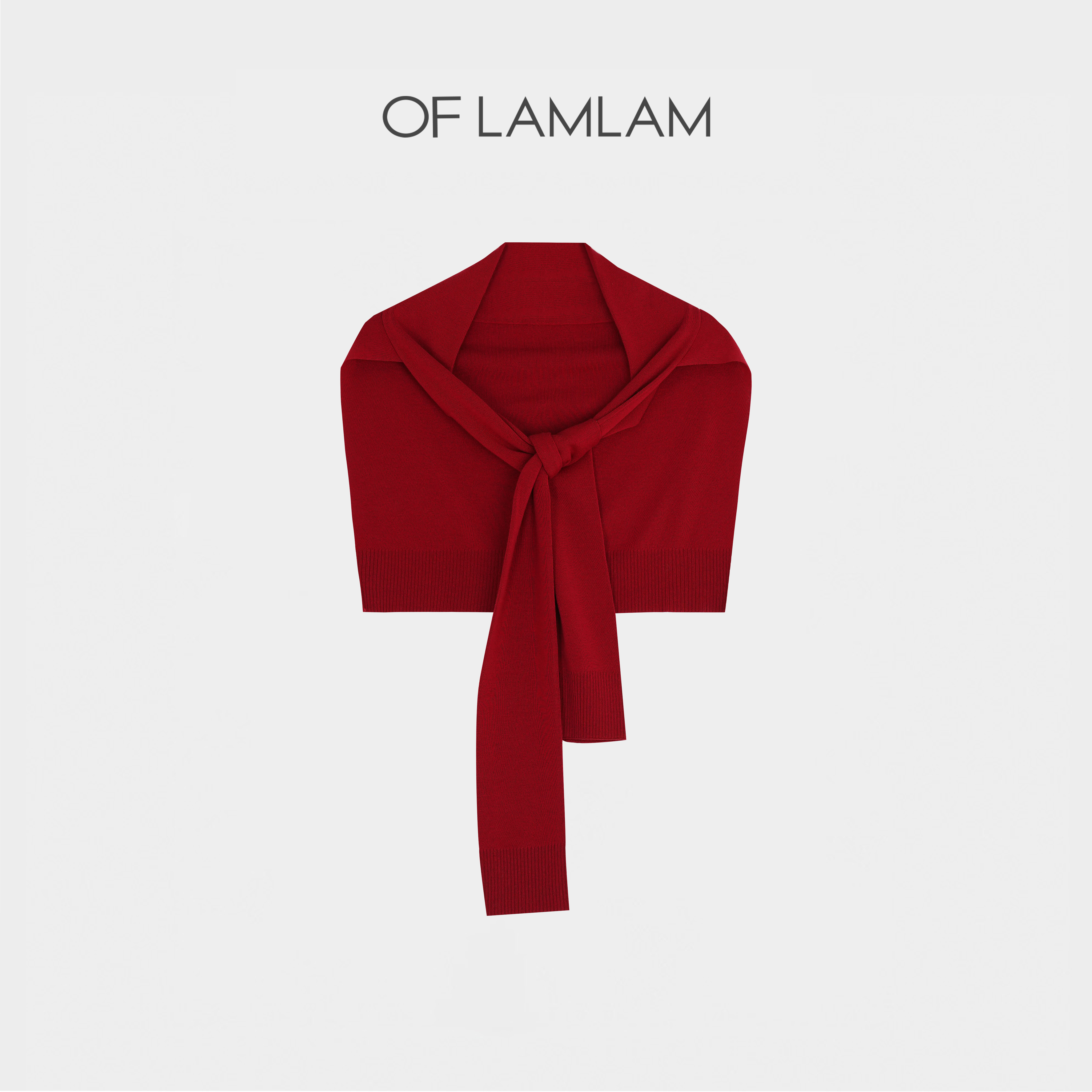 “自由穿行”【羊毛+莱赛尔】纯色四平针法针织披肩OFLAMLAM M25M8040