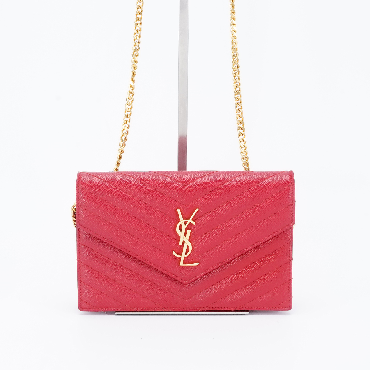 99新 YSL/圣罗兰 98新【静文】信封包小号鱼子酱/BG22007419