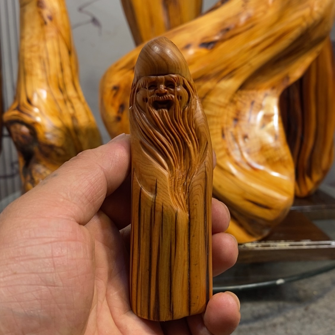 【闪购商品】柏木（崖柏）根雕木雕工艺品摆件家居满十送一手把件