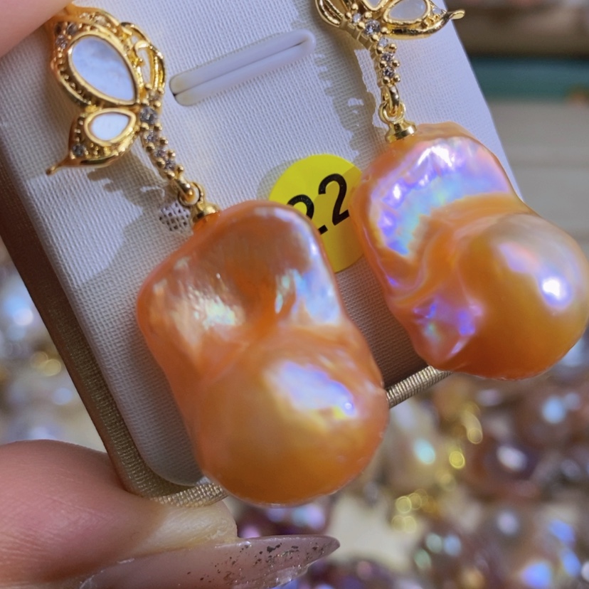 【闪购商品】淡水珍珠天然淡水珍珠（微瑕）合金