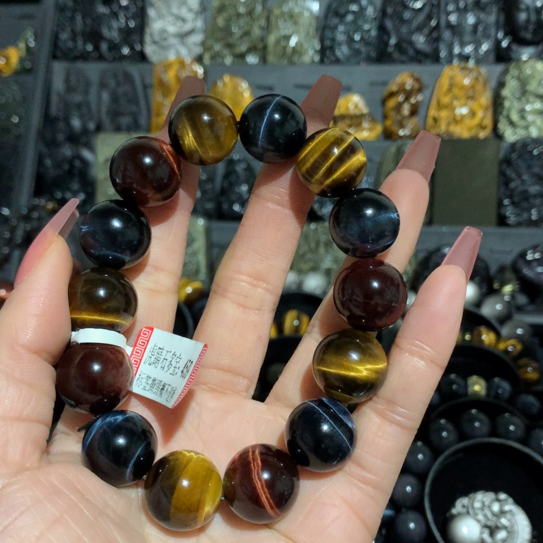 木变石（虎睛石）手链未镶嵌星***海