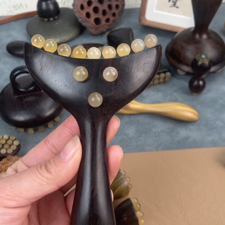 紫光檀美人推布袋精油穴位图