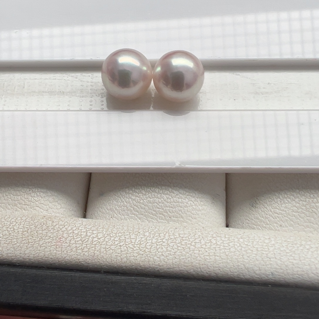 海水珍珠未镶嵌裸珠Akoya裸珠8-9mm可定制爱