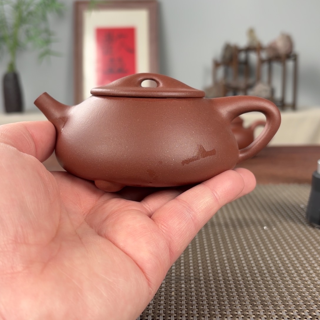 紫砂茶壶阿**卡微瑕黄龙山原矿紫砂壶