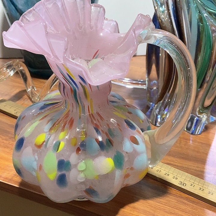 琉璃琉璃花瓶高18口3