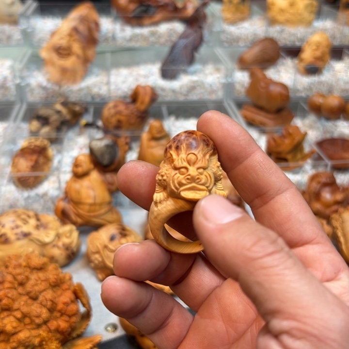 木醉*木雕手工制作手把件