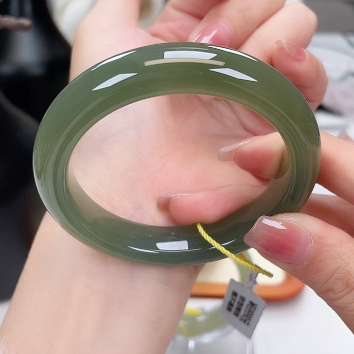 和田玉手镯5556未镶嵌