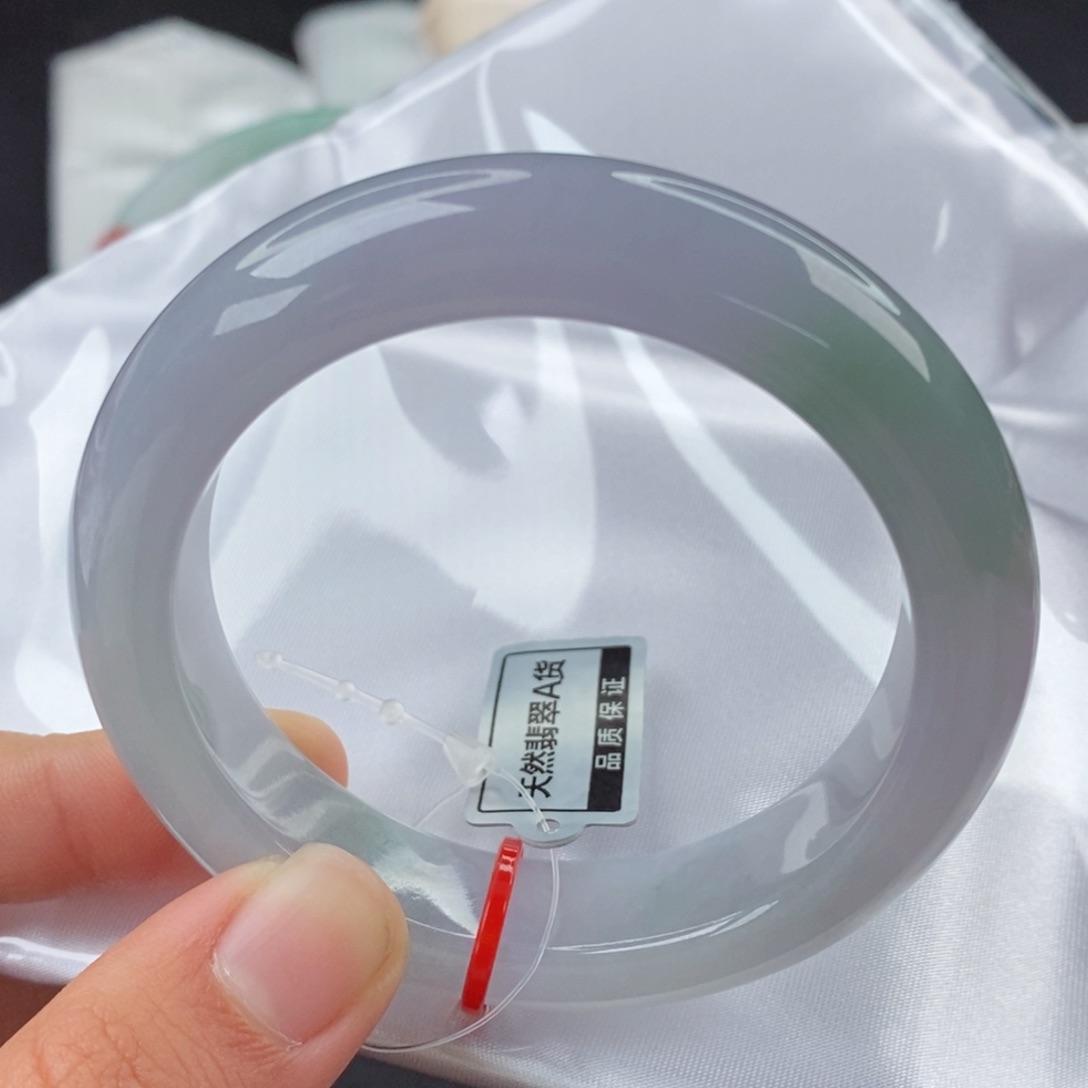 翡翠手镯未镶嵌53-54正圈