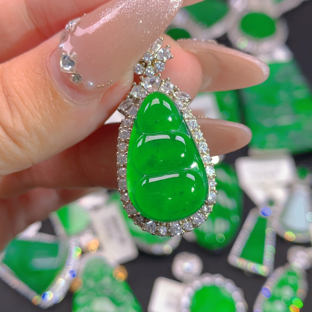 翡翠银S925镶嵌颈饰1111111111