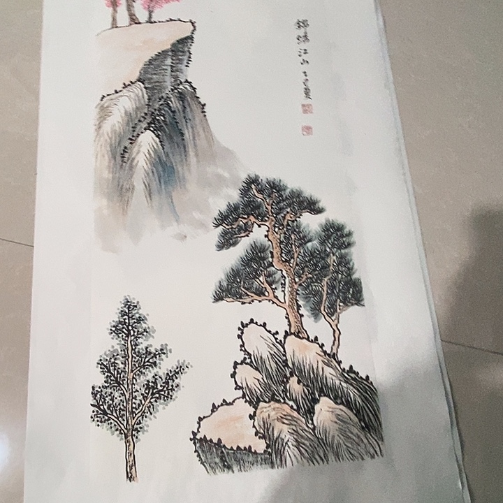 国画四尺四开山水