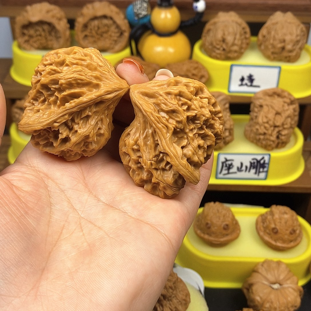 核桃小鸟 文玩/木作/... 文玩把件