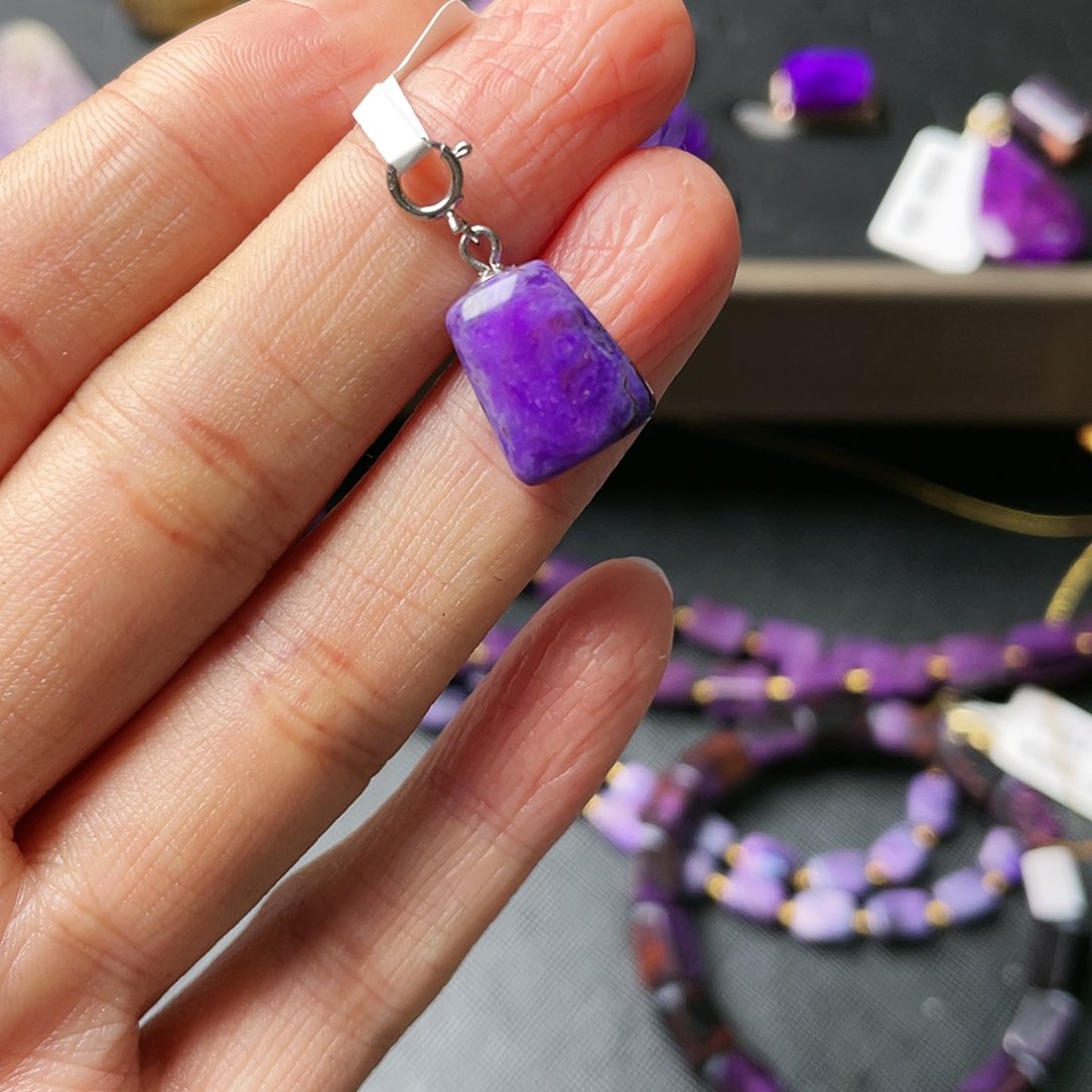 苏纪石（舒俱来）吊坠银S925镶嵌