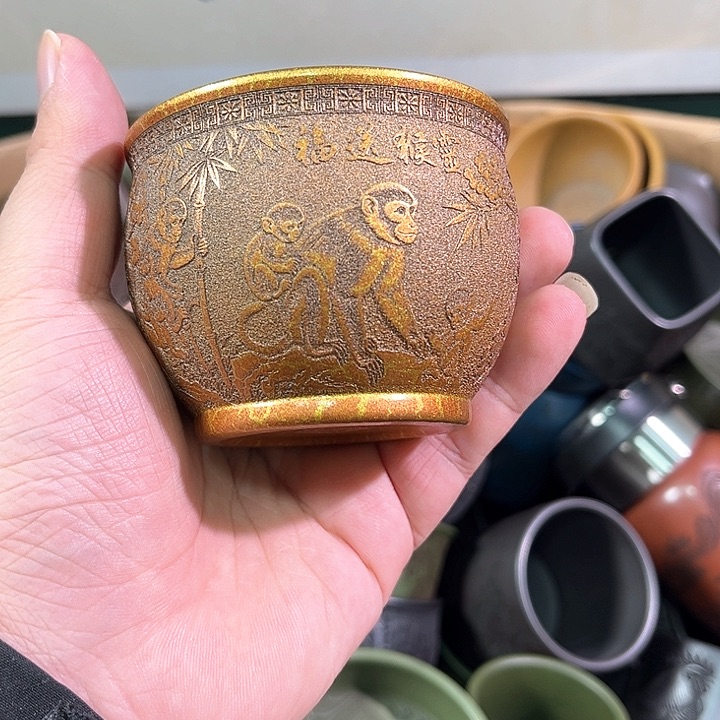 茶杯紫砂全手工紫砂主人杯