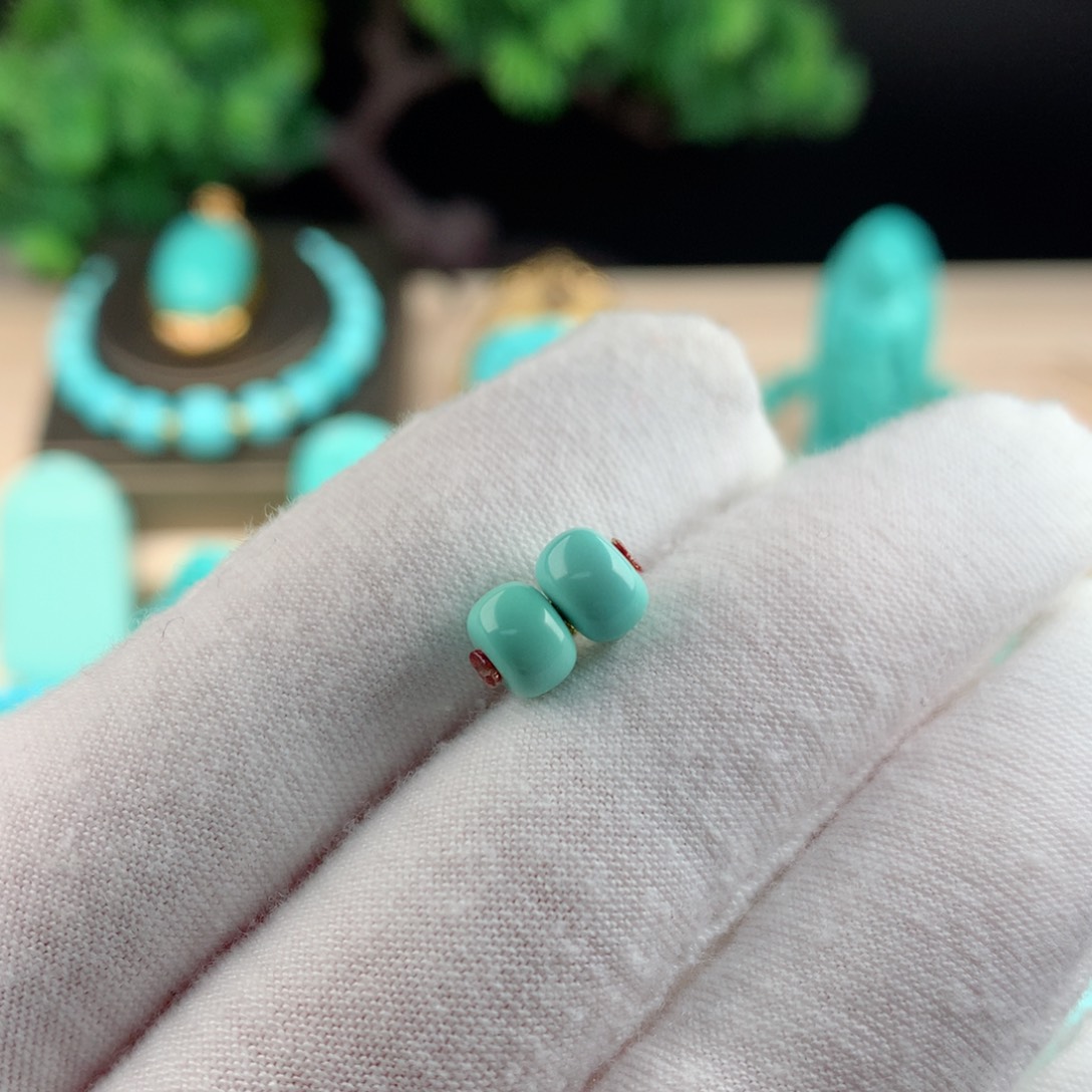 【闪购商品】绿松石配珠卡6.7未镶嵌敏*