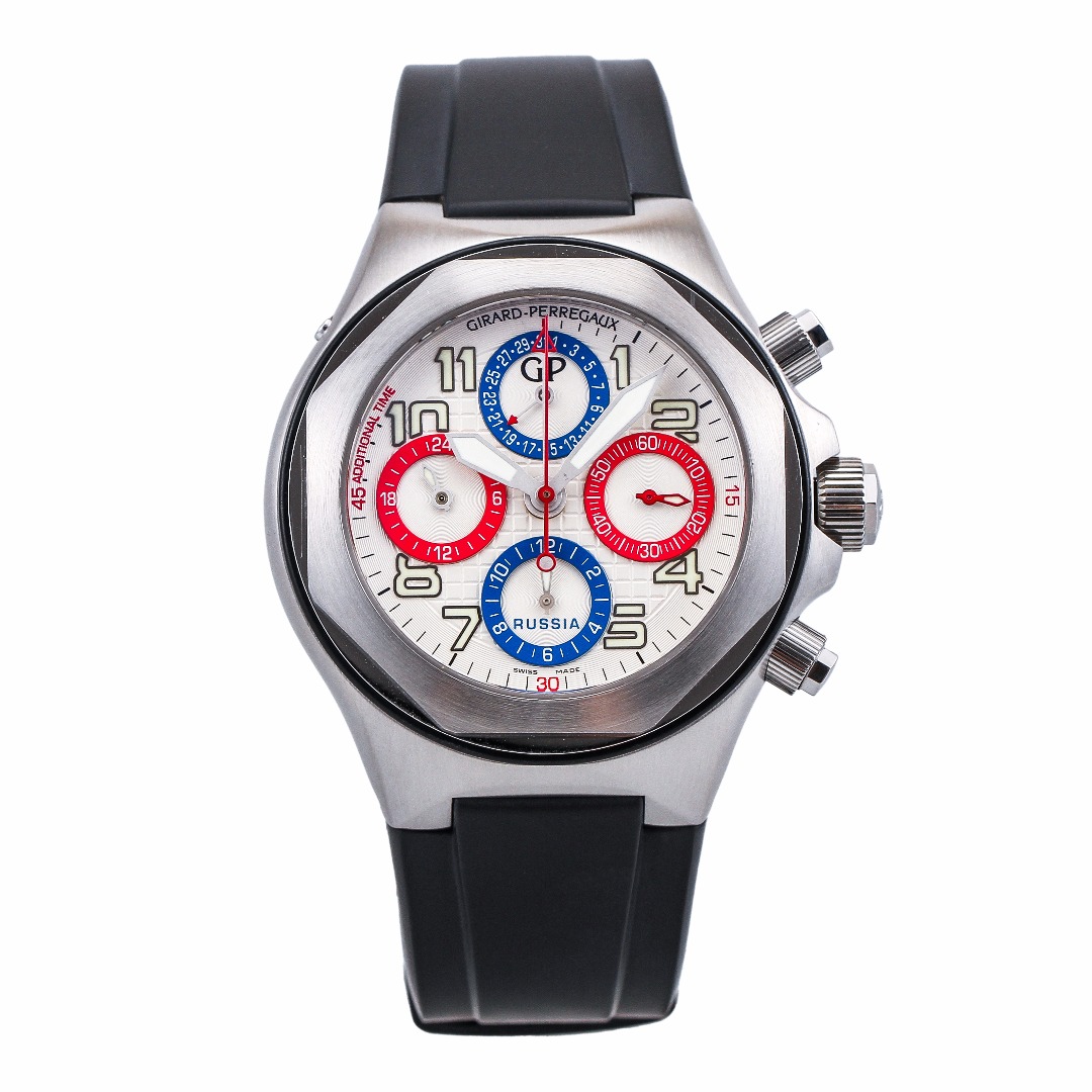 99新 Girard- Perregaux/芝柏表 桂冠80180-11-6875FK6A自动男表