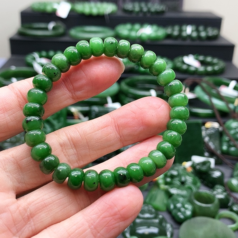 【闪购商品】和田玉（碧玉）手链未镶嵌