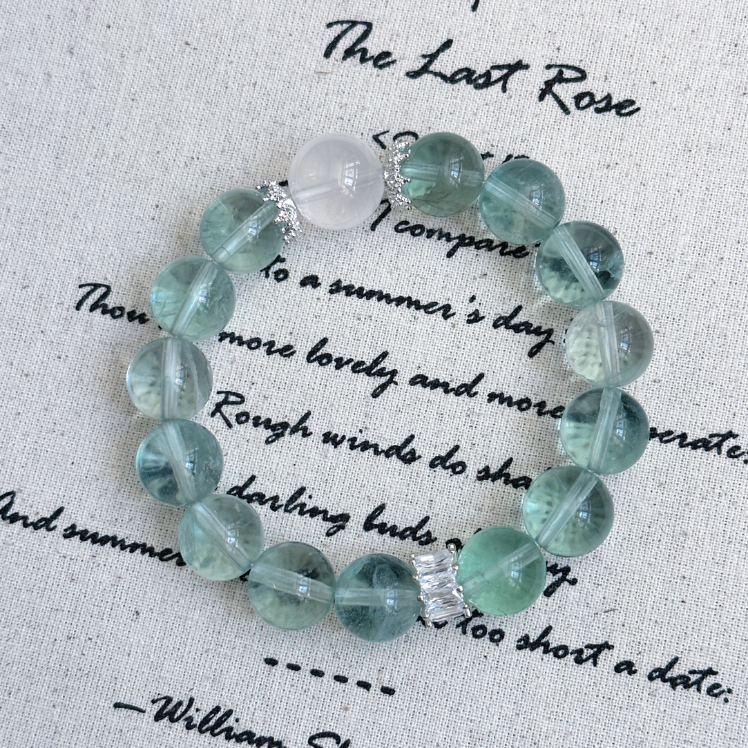 【仙本娜】绿莹石水晶手链送女友送闺蜜生日礼物