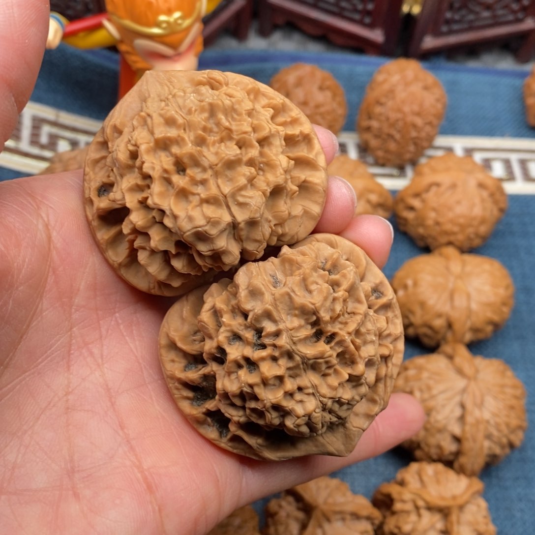 文玩核桃把件49全品毕业官帽