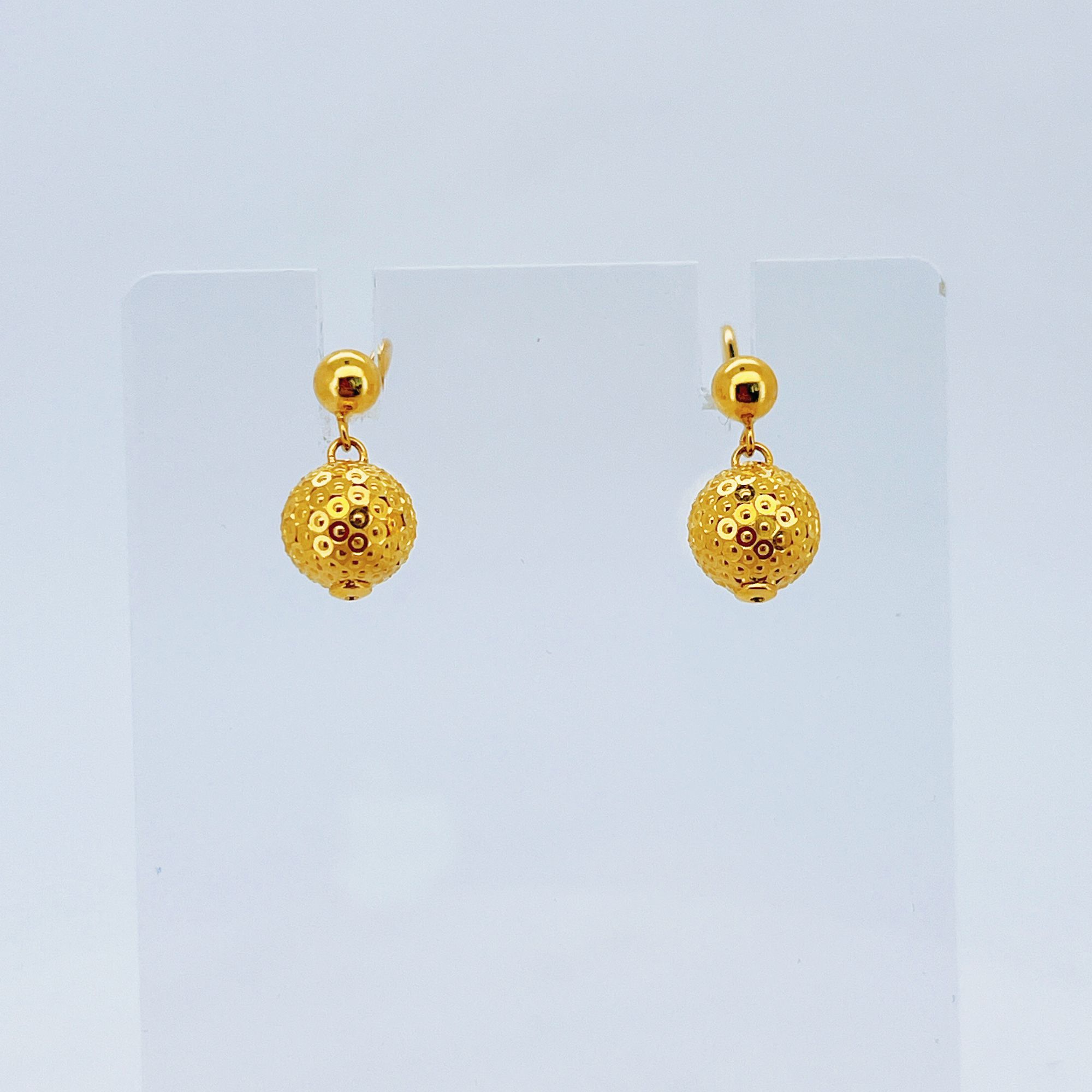 足金999黄金金耳坠3.4