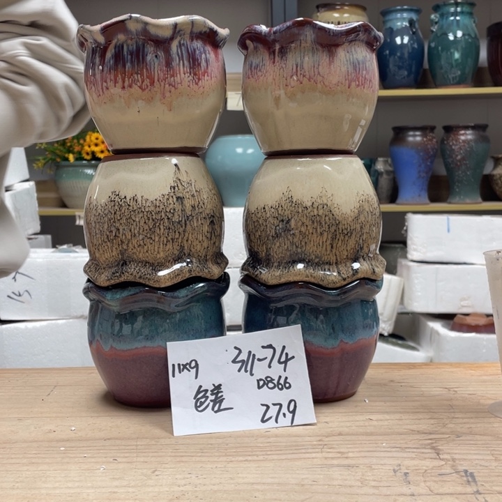 紫砂花盆多肉花盆微瑕74