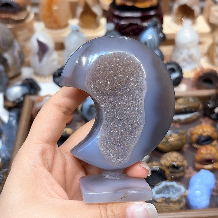 水晶未镶嵌大型摆件（非配饰）月亮