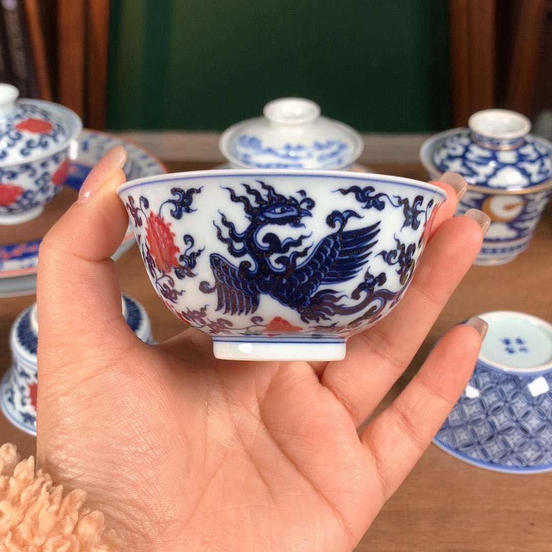 阳春白雪 青花釉里红