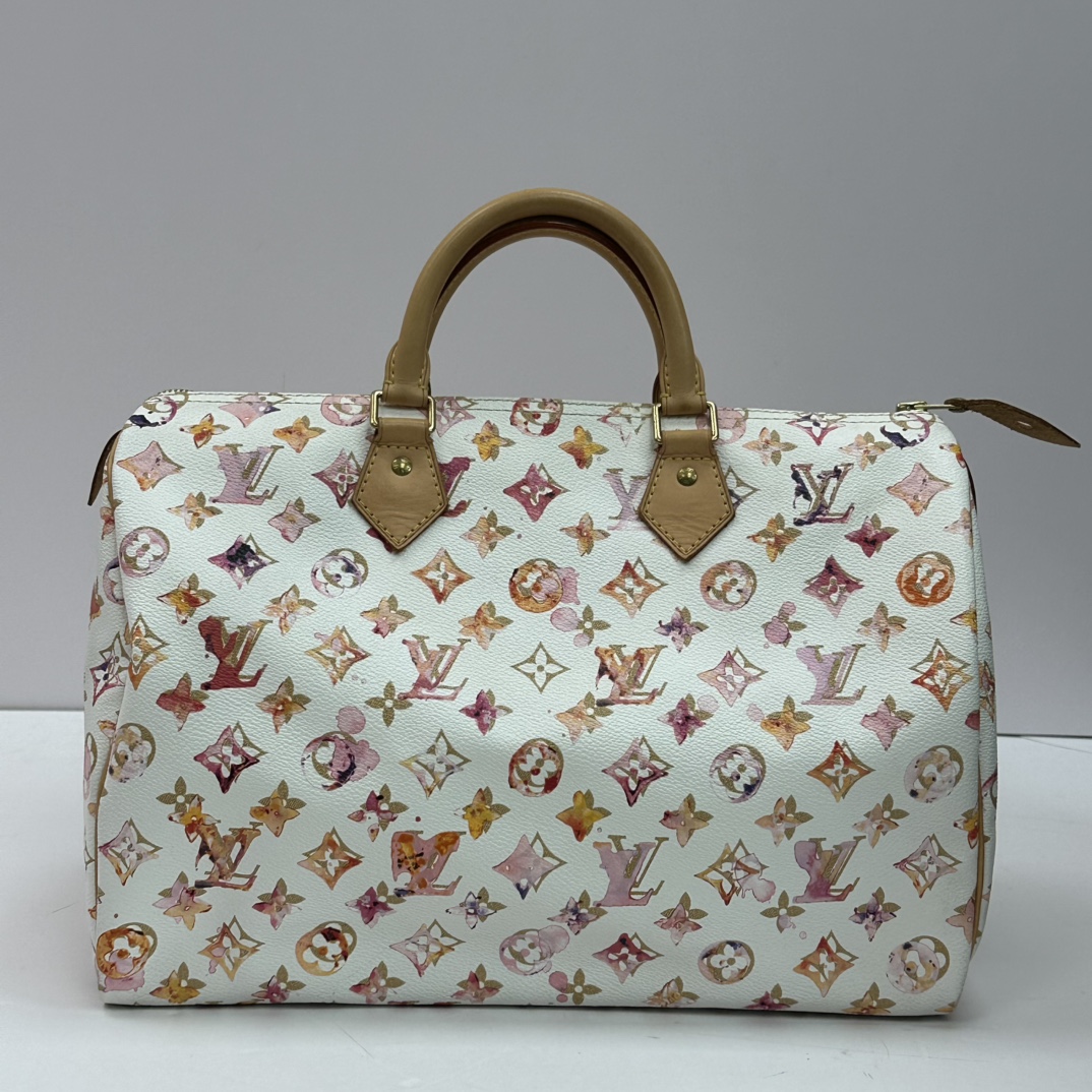 95新 LV 限量水彩系列Speedy30手提包 02112