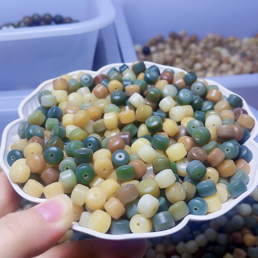 白玉菩提吊坠白玉菩提微瑕9.多宝经络100颗卡灯牌宠100颗