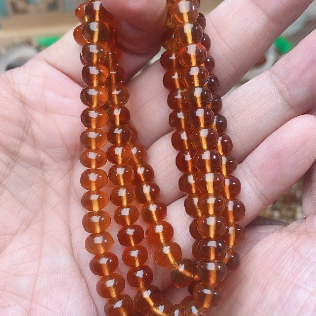 琥珀未镶嵌裸石7金