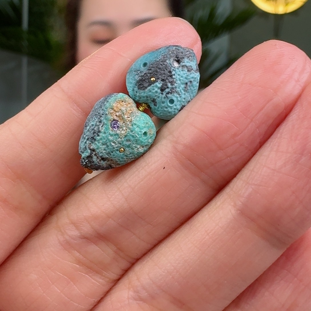 绿松石珠宝奇石未镶嵌