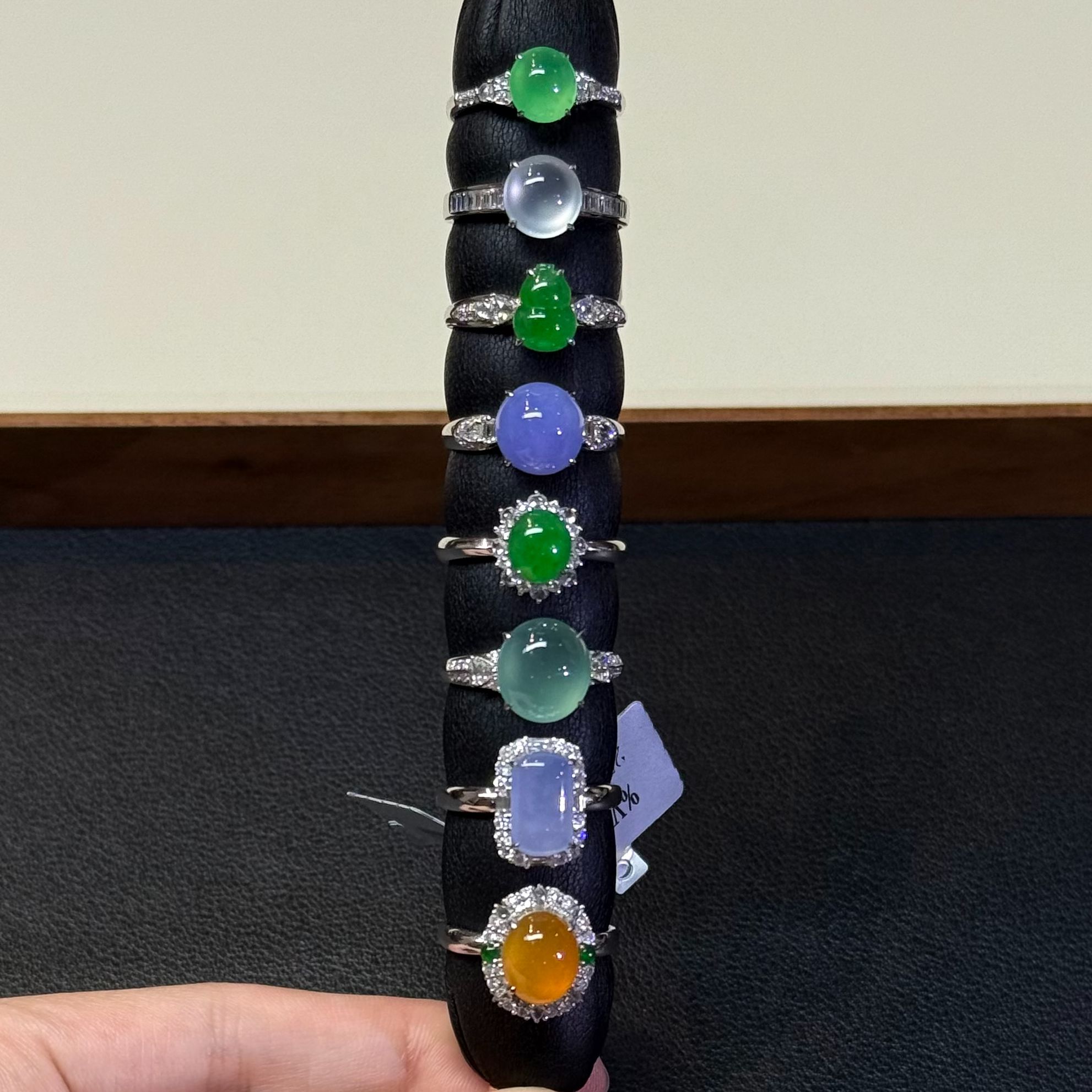 翡翠戒指1件-18K金-多样性发货只发一件-CC69-BK|CXQ21