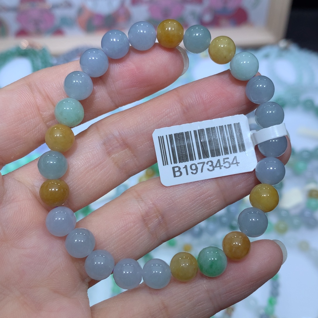 翡翠未镶嵌手链天然