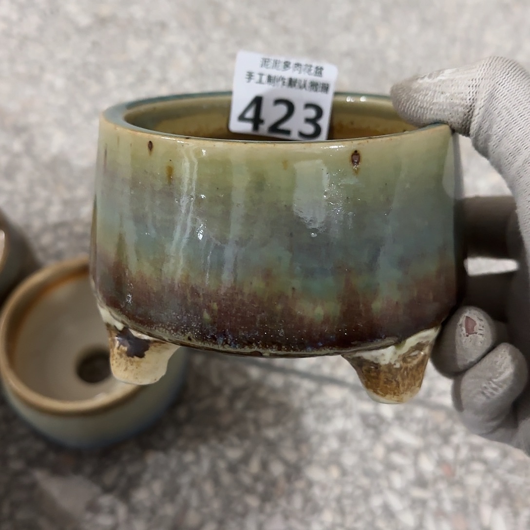 瓷片景德镇手工花盆