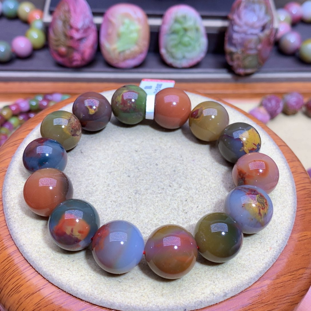 玛瑙手链未镶嵌盐源