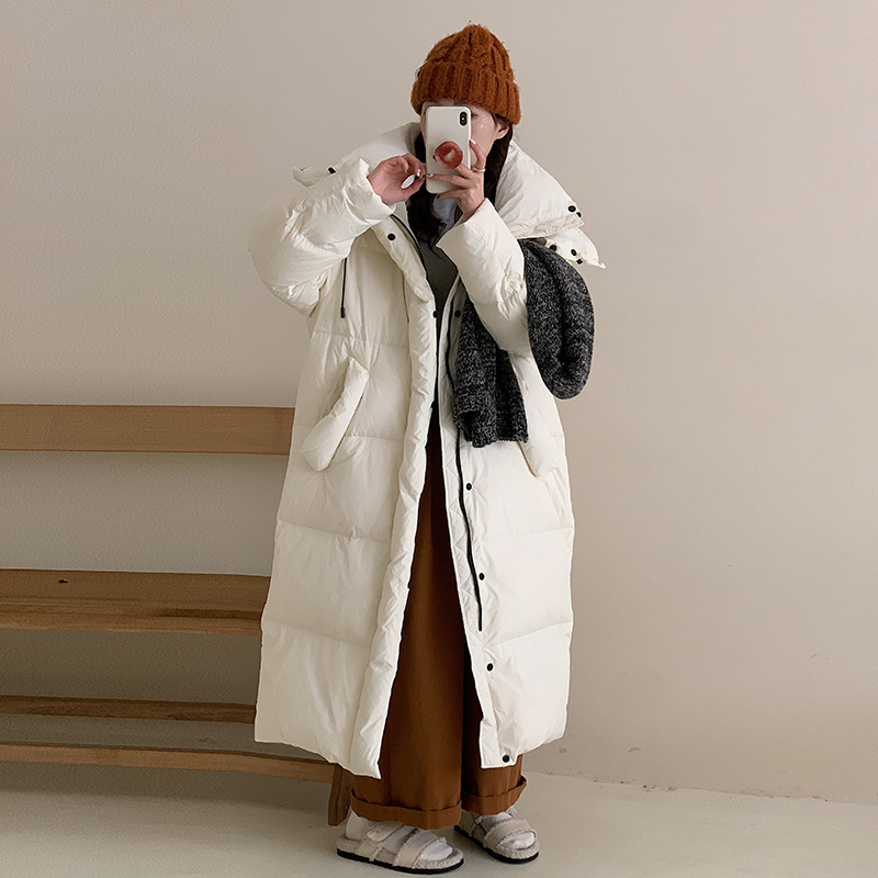 波司登极地联名白鸭绒长款大被子羽绒服女款高端2025新款过膝连帽