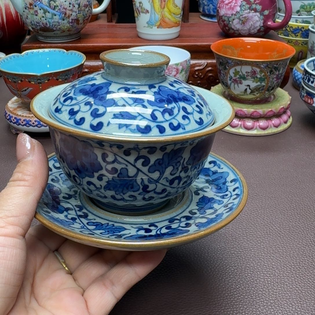 瓷片景德镇仿古手工制作精品展示