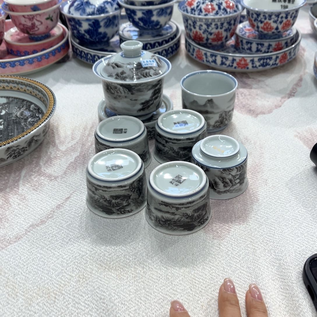 徐***兵陶盖碗景德镇陶瓷工厂福利价