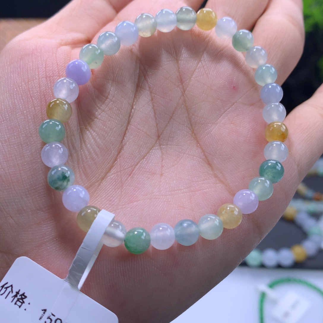 翡翠未镶嵌手链卡6