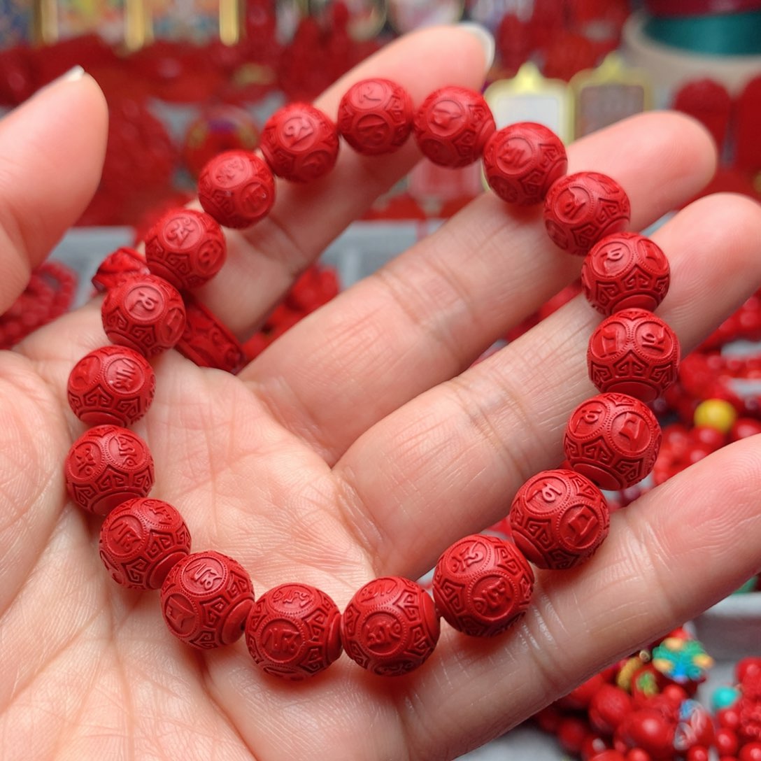 天然辰砂工艺品朱砂手串