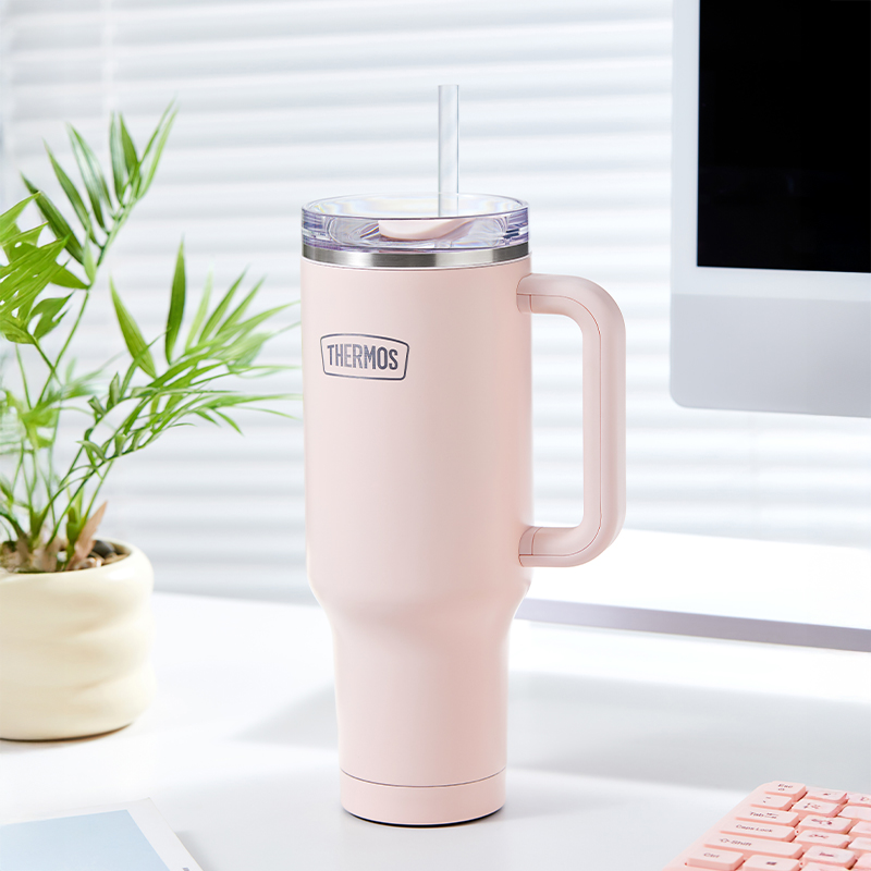 【A等品微瑕】膳魔师TSKP系列不锈钢保温杯1250ml蜜桃粉 