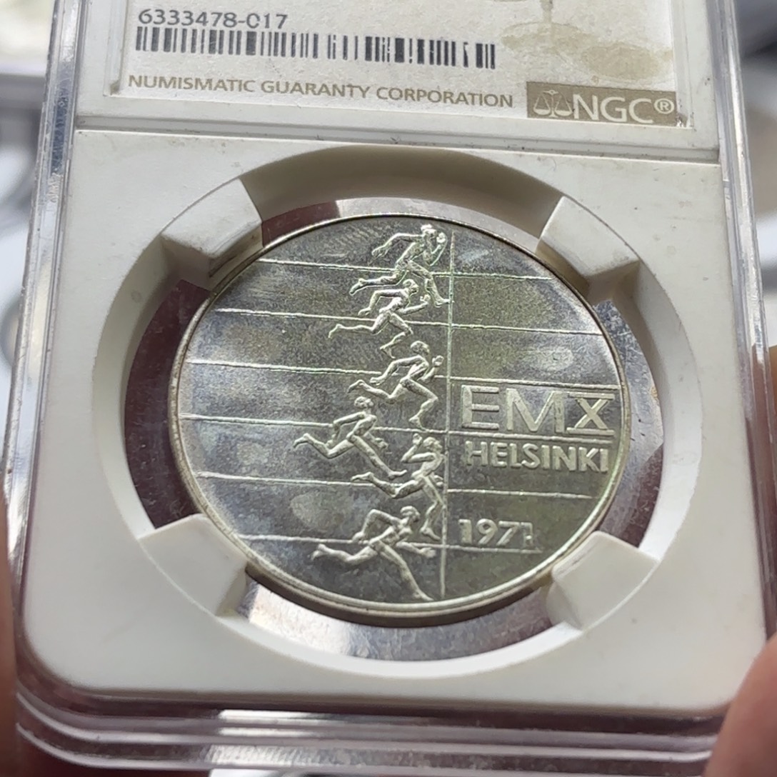 银Ag800芬兰银币24.5克50%纯银